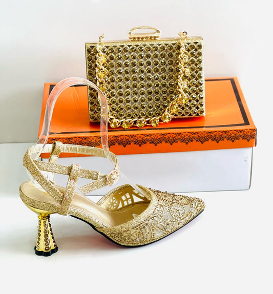 Chaussures & Pochettes à Strass Chics